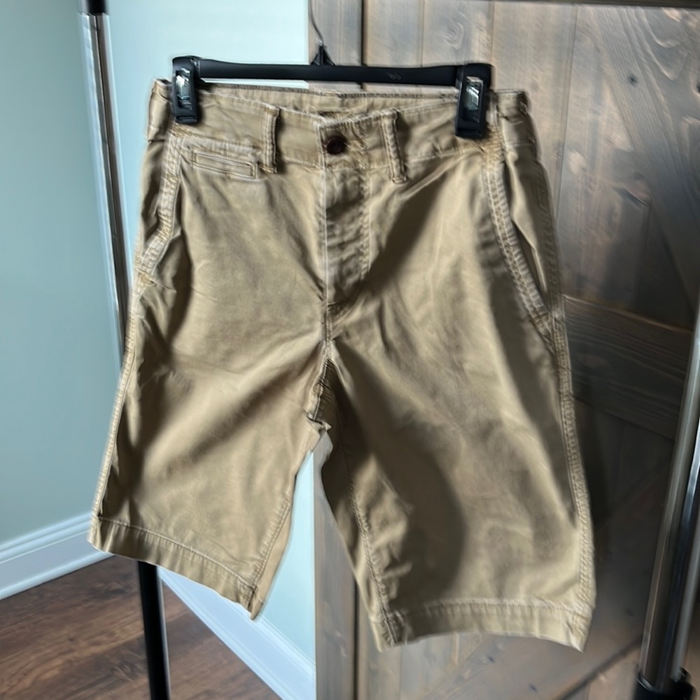 American Eagle Next Level Flex khaki shorts